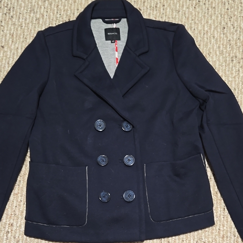 RW&CO Women's Classic Navy Pea Coat